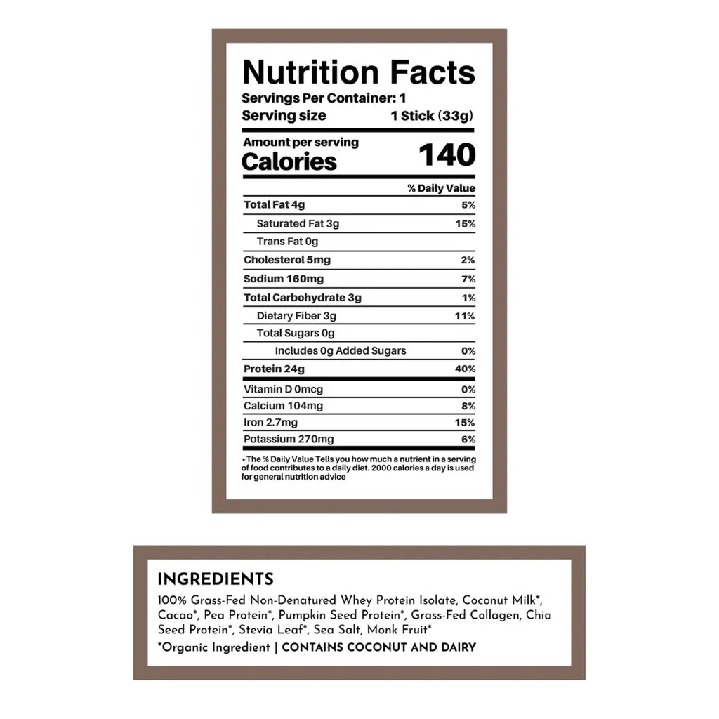 Chocolate Protein Powder - Individual Stick